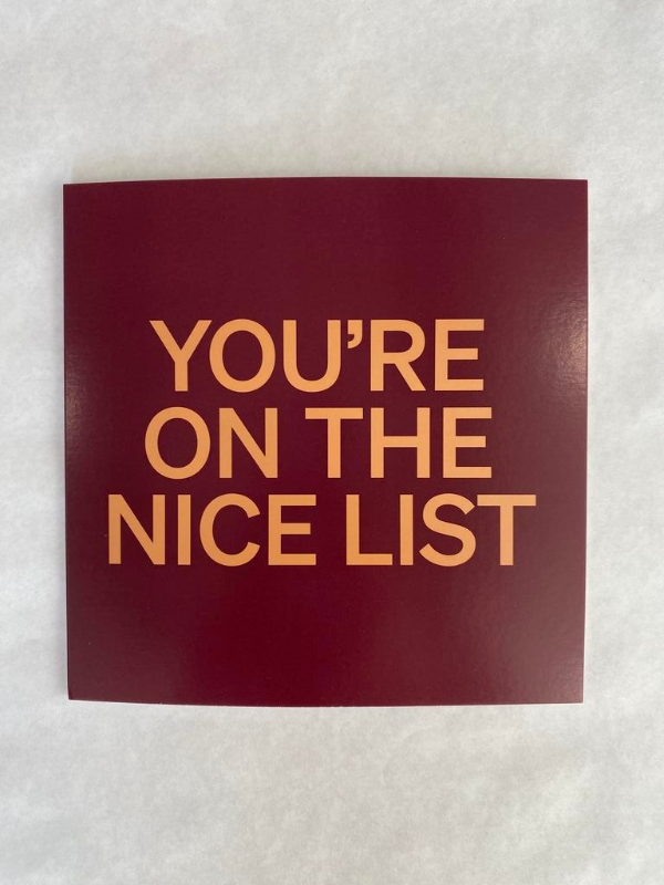 Nice List Card