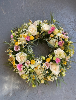 Pink & Yellow Wreath